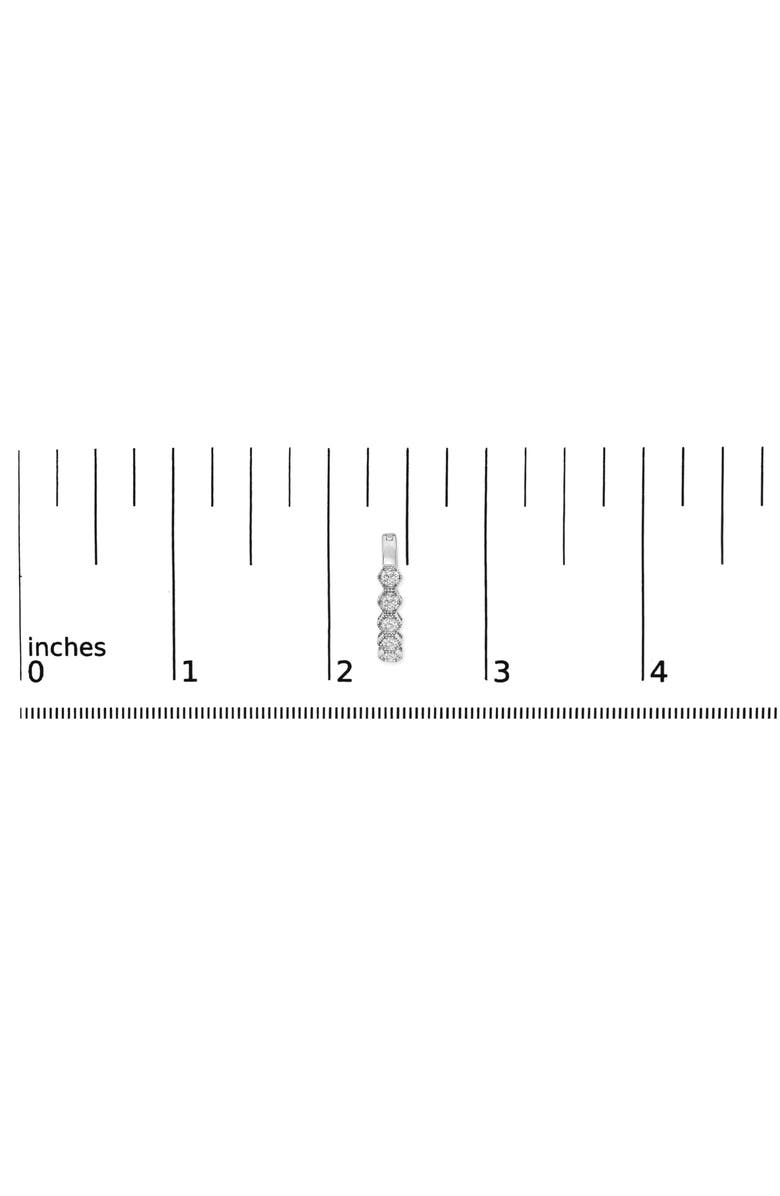 Haus of Brilliance 14K Gold 1/2 Ct Diamond Earring Zig-Zagging Geometric Hoop Earrings, Alternate, color, White