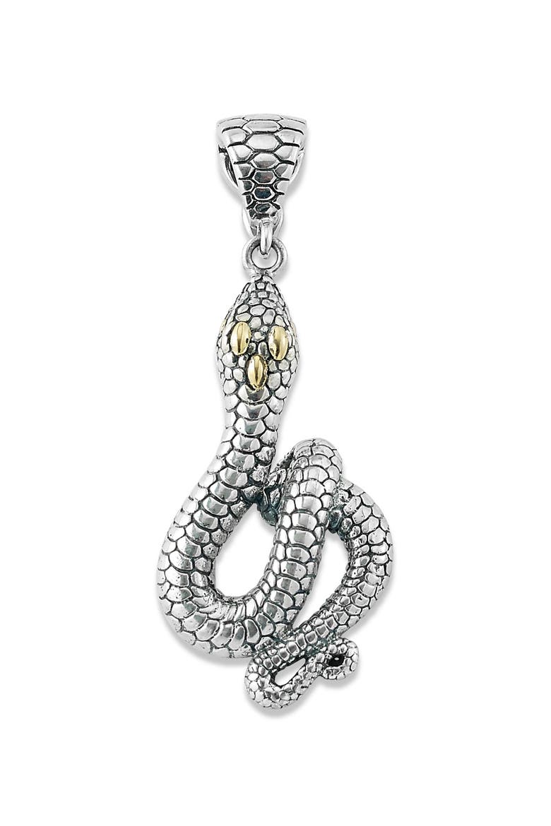 Snake Pendant, Main, color, SILVER AND GOLD