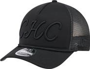 New Era Men's New Era Black Chicago Cubs City Initial 9FORTY A-Frame M-Crown Adjustable Trucker Hat