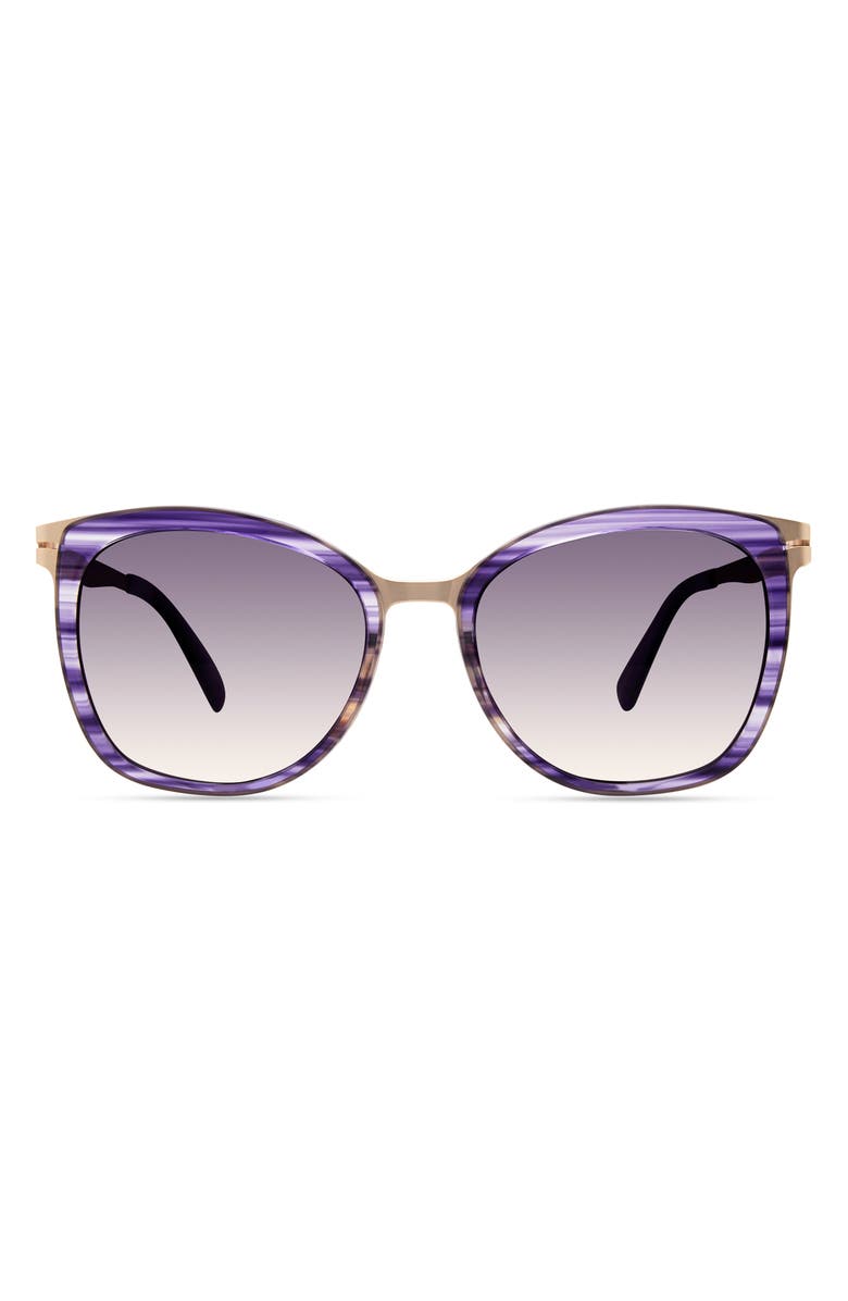Modo Round Sunglasses, Main, color, Purple Stripe