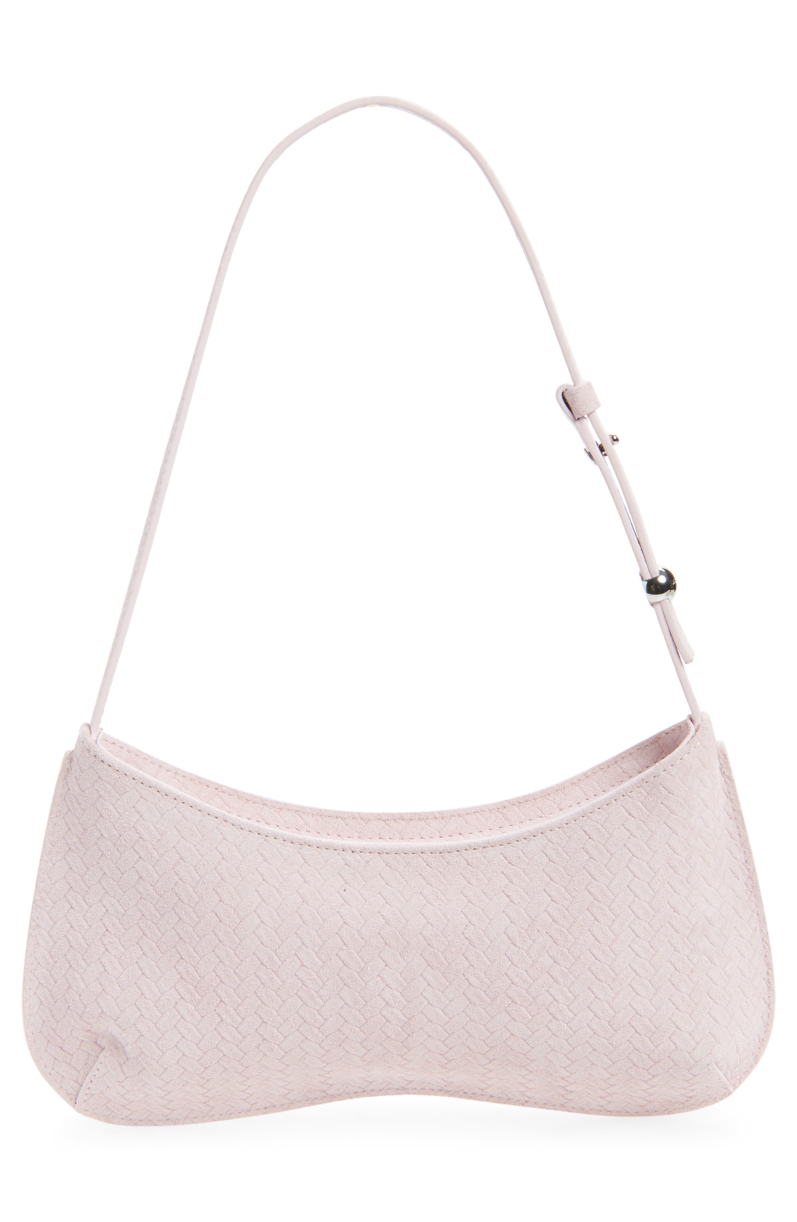 Jacquemus Le Bisou Sue Zip Handbag, Alternate, color, Light Pink 410