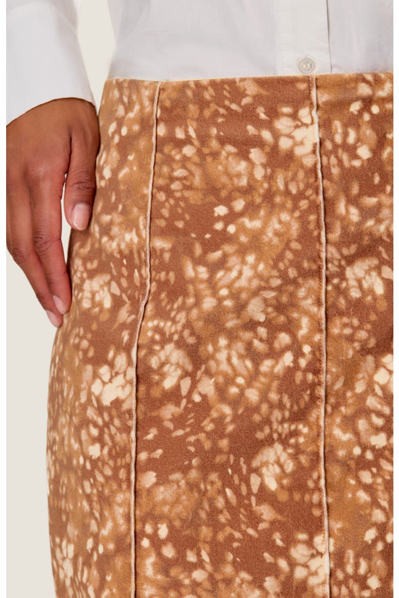 Isha Velvet Skirt, Alternate, color, Cedar Multi