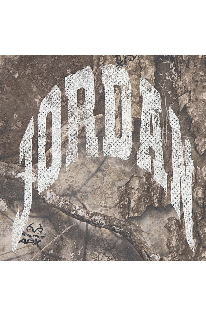 Jordan Kids' x Realtree MJ MVP Distressed T-Shirt, Alternate, color, Medium Olive