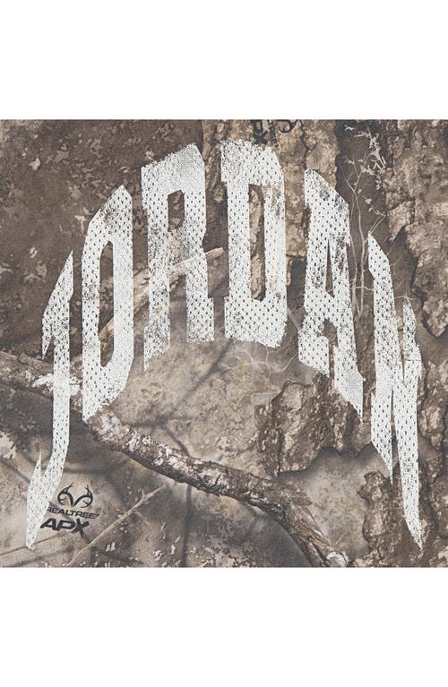 Jordan Kids' X Realtree Mj Mvp Distressed T-shirt In Gray