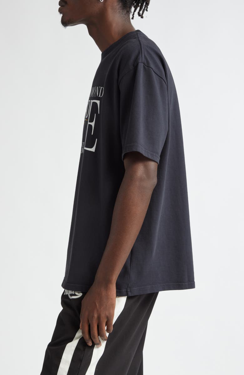 Rhude Black Diamond Cotton Graphic T-Shirt, Alternate, color,