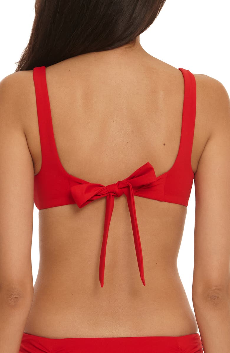 Becca Color Code Bralette Bikini Top, Alternate, color, Ruby