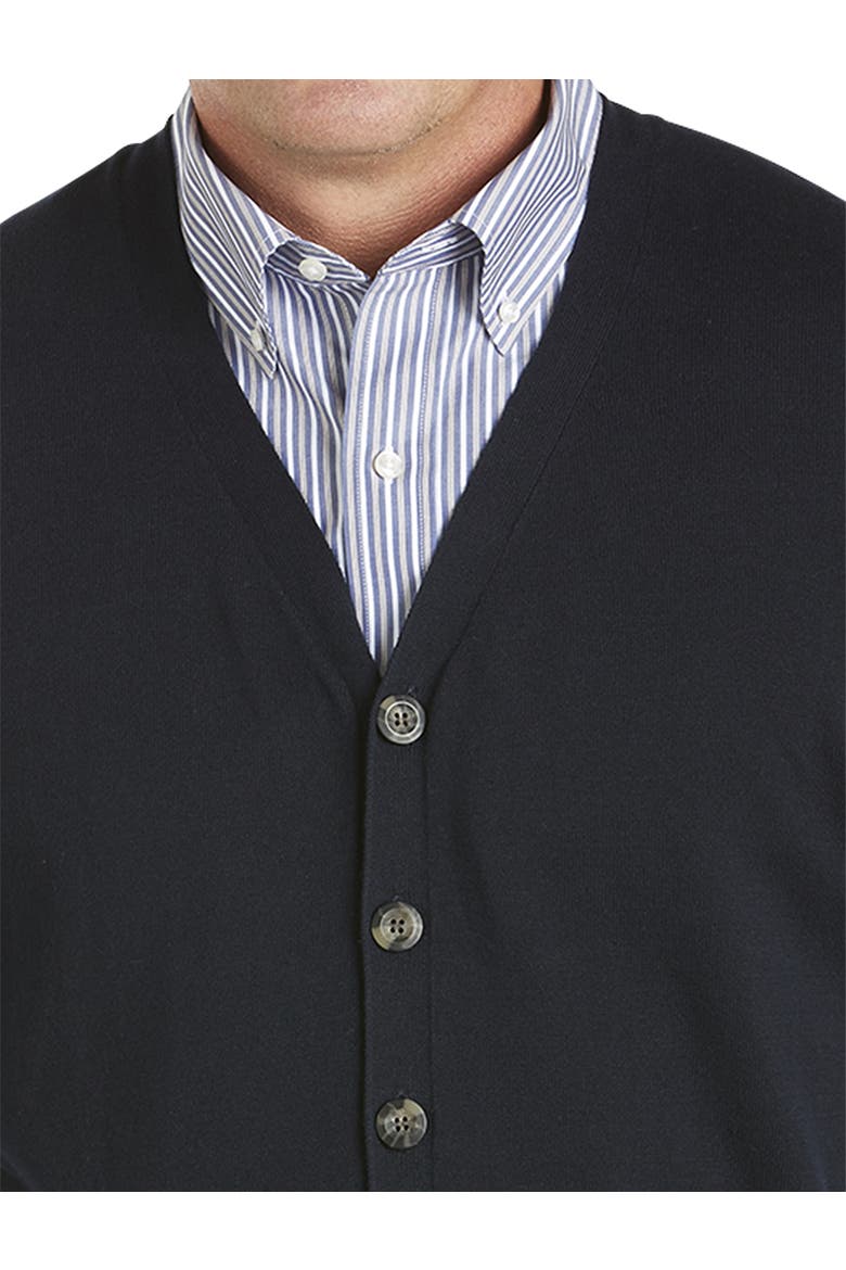 Big & Tall Button-Front Sweater Vest, Alternate, color, DEEP NAVY