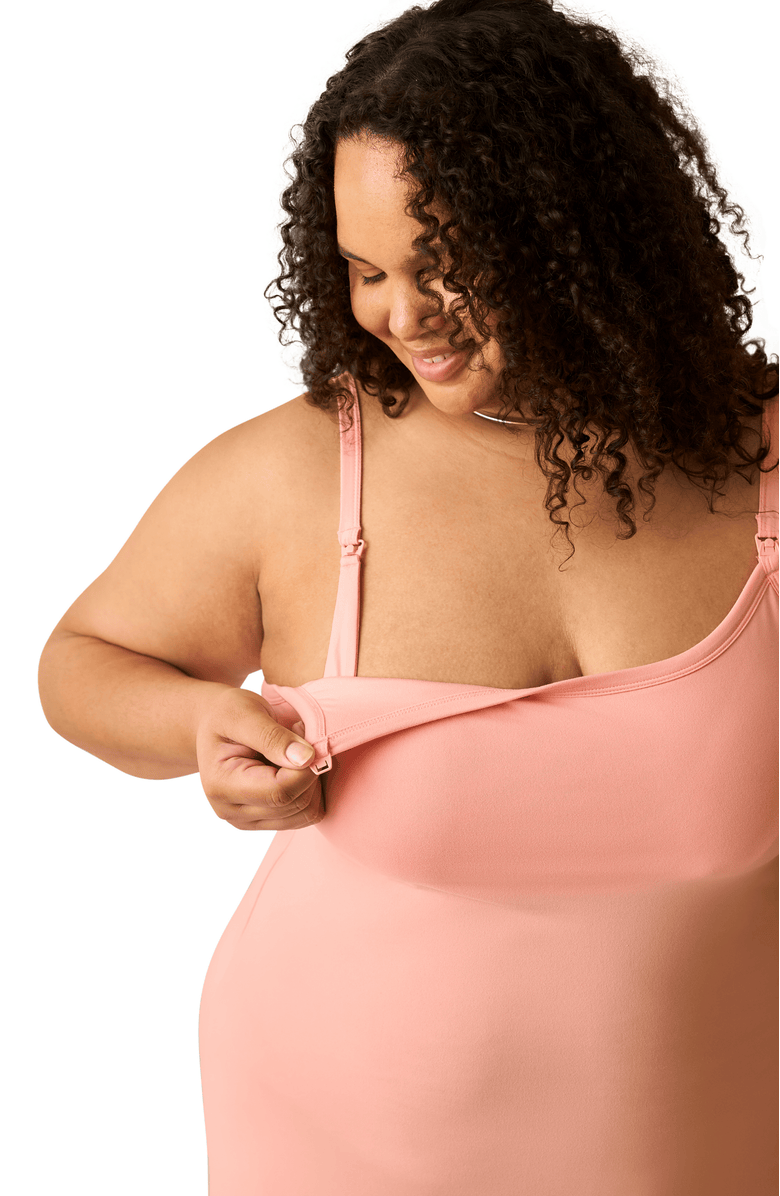 843353195678 The Sunday Maternity & Nursing Maxi Dress, Alternate, color, Sunset Pink