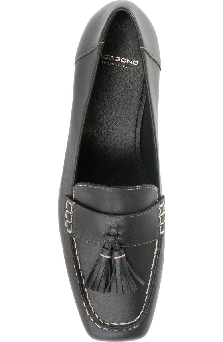 Vagabond Shoemakers Debbi Tassel Loafer, Alternate, color, Black/ White