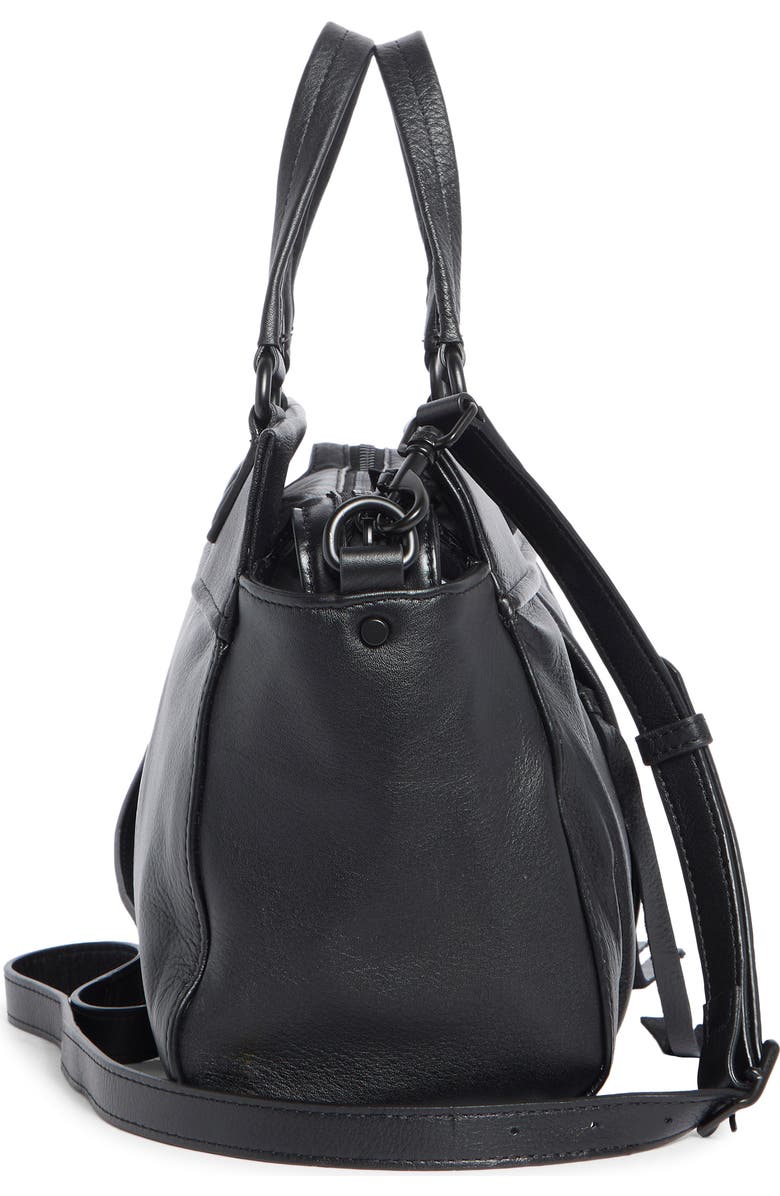 AIMEE Low Key Luxe Satchel Bag, Alternate, color, Black