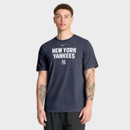 Nike Men's Nike Heather Navy New York Yankees Stacked Tri-Blend T-Shirt