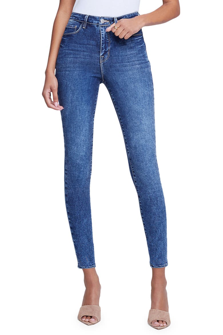 Monique High Rise Skinny Jeans, Main, color, ROWAN