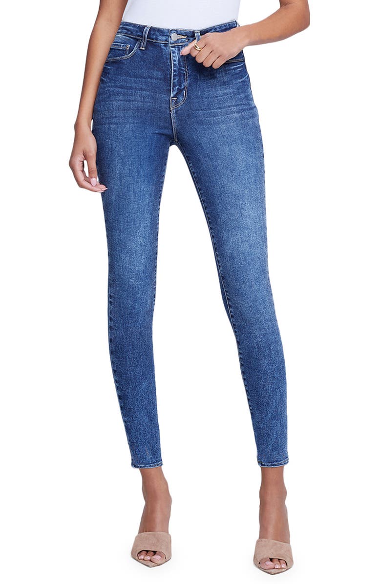L'AGENCE Monique High Rise Skinny Jeans, Main, color, Rowan
