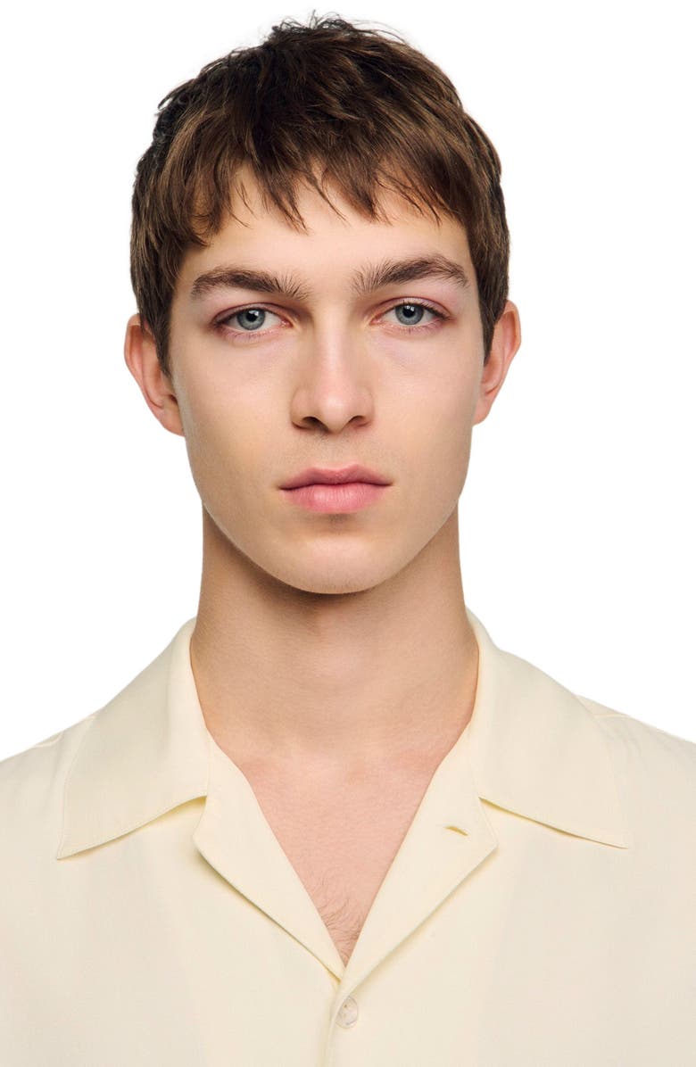 SANDRO Loose-fit shirt, Alternate, color, White