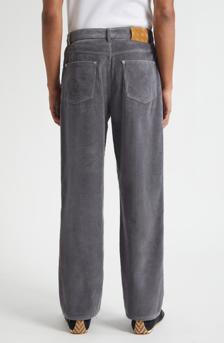 Bottega Veneta Matt Wide Leg Corduroy Pants, Alternate, color, 1230 Thunder