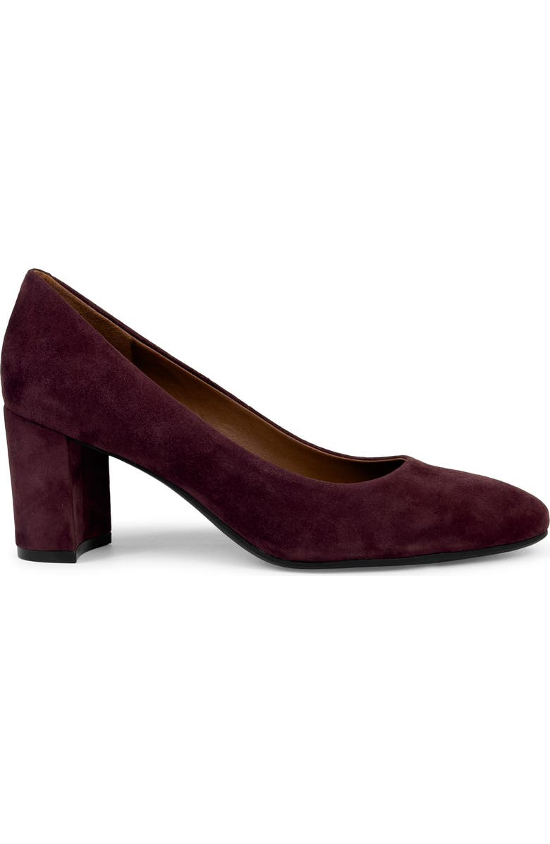 Aerosoles Betsy Almond Toe Pump, Alternate, color, Fig Suede