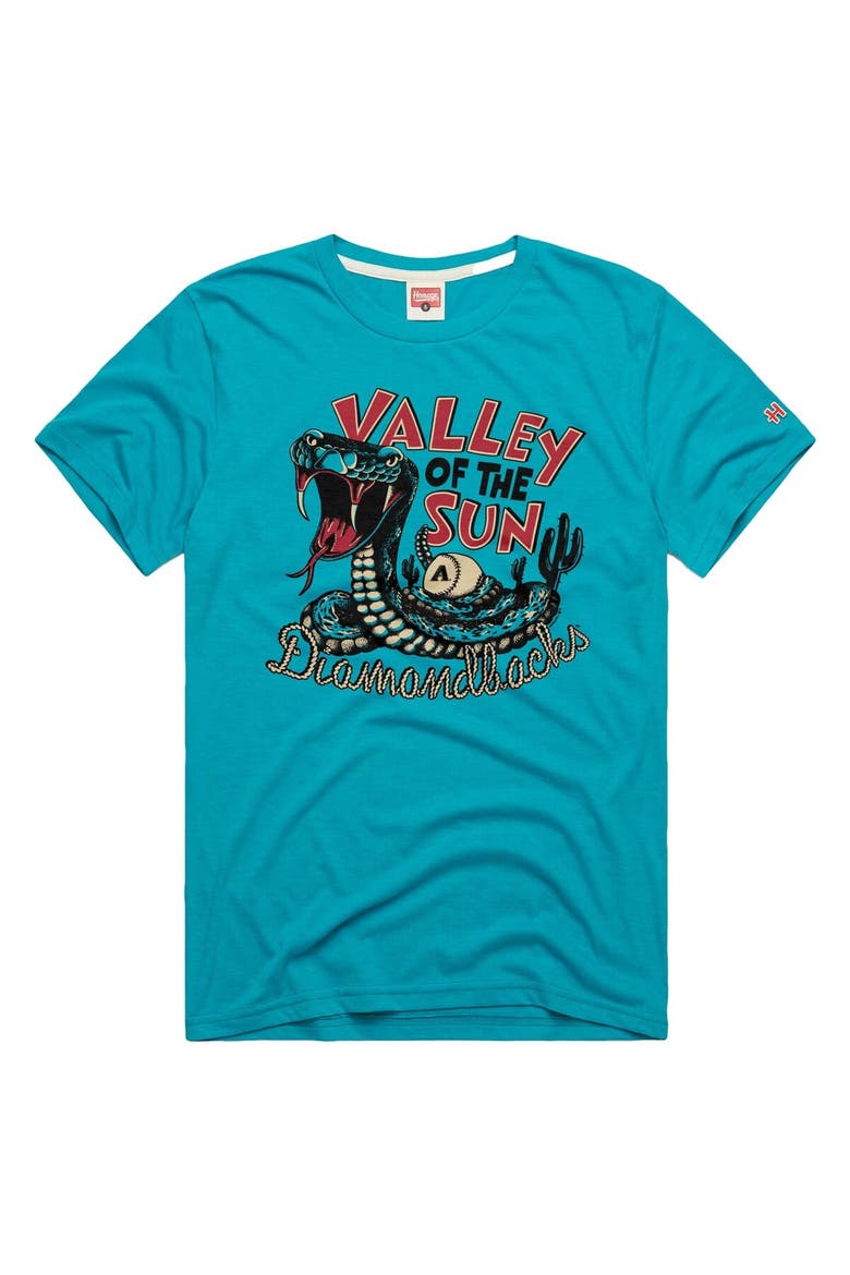 Men's Homage Teal Arizona Diamondbacks Tri-Blend Hyperlocal T-Shirt, Main, color, Teal