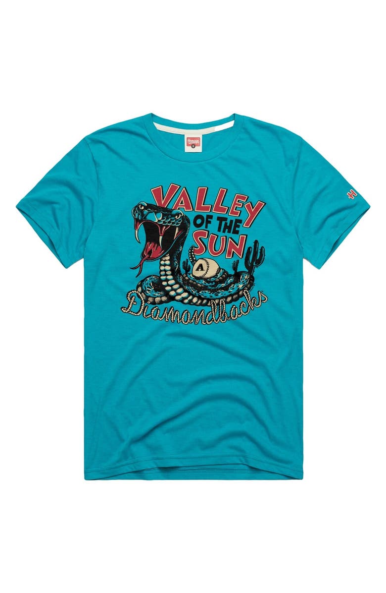 Homage Men's Homage Teal Arizona Diamondbacks Tri-Blend Hyperlocal T-Shirt, Main, color, Teal