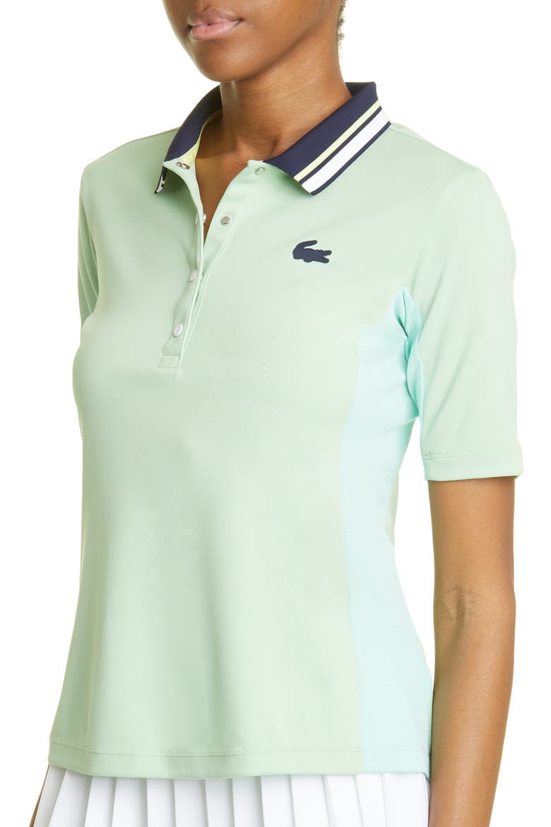 Sport Breathable Piqué Polo (Nordstrom Exclusive), Alternate, color, WORMWOOD/ NAVY BLUE
