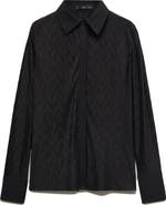 MANGO Textured Button-Up Shirt