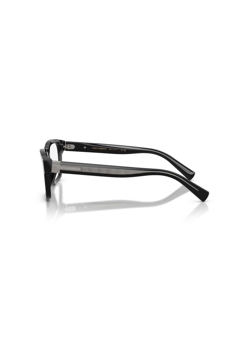 53mm Rectangle optical glasses, Alternate, color, Black
