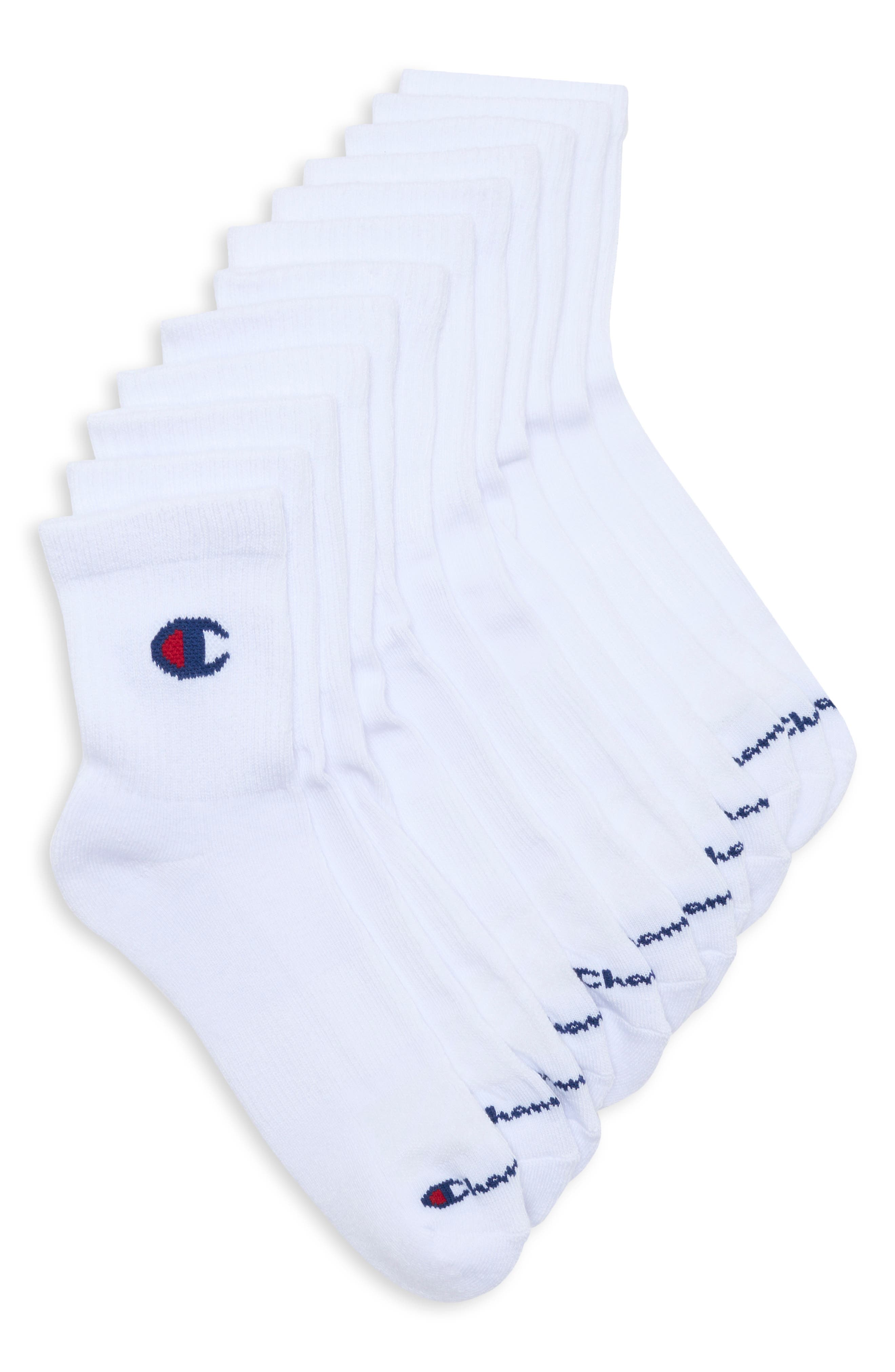 6-Pack Cushioned Quarter Socks