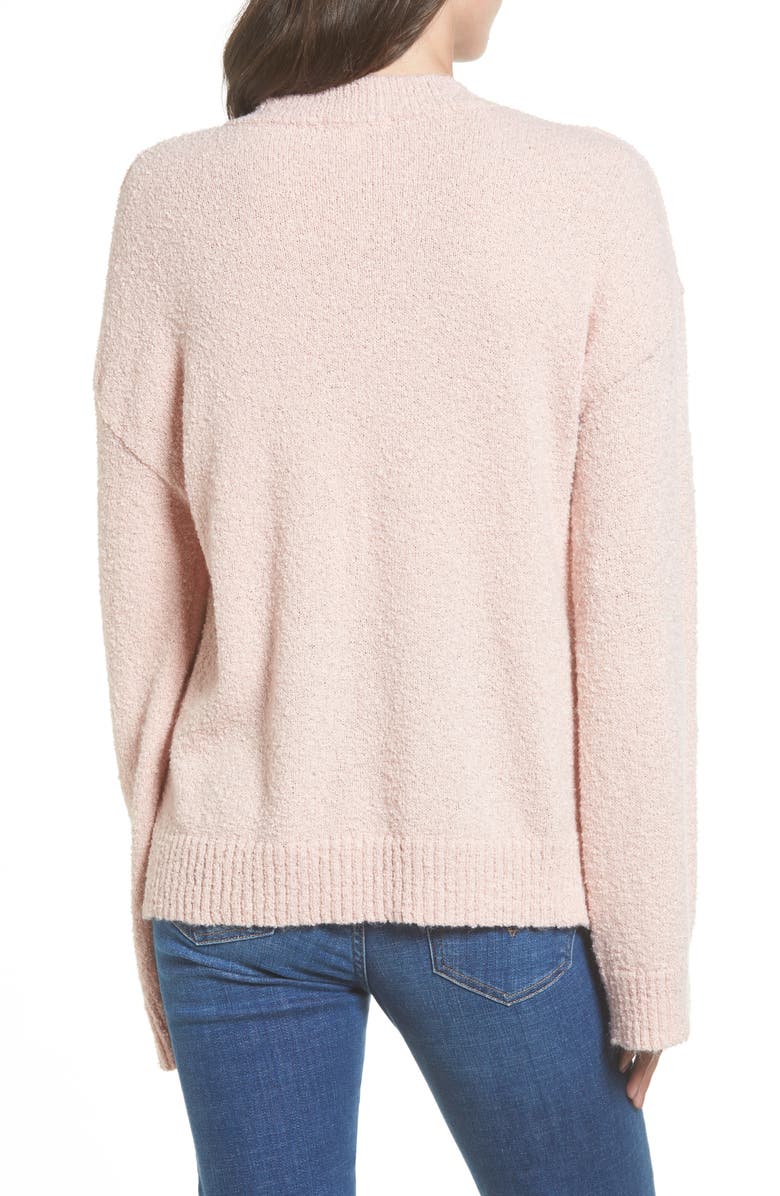 BP. Bouclé V-Neck Sweater, Alternate, color, 