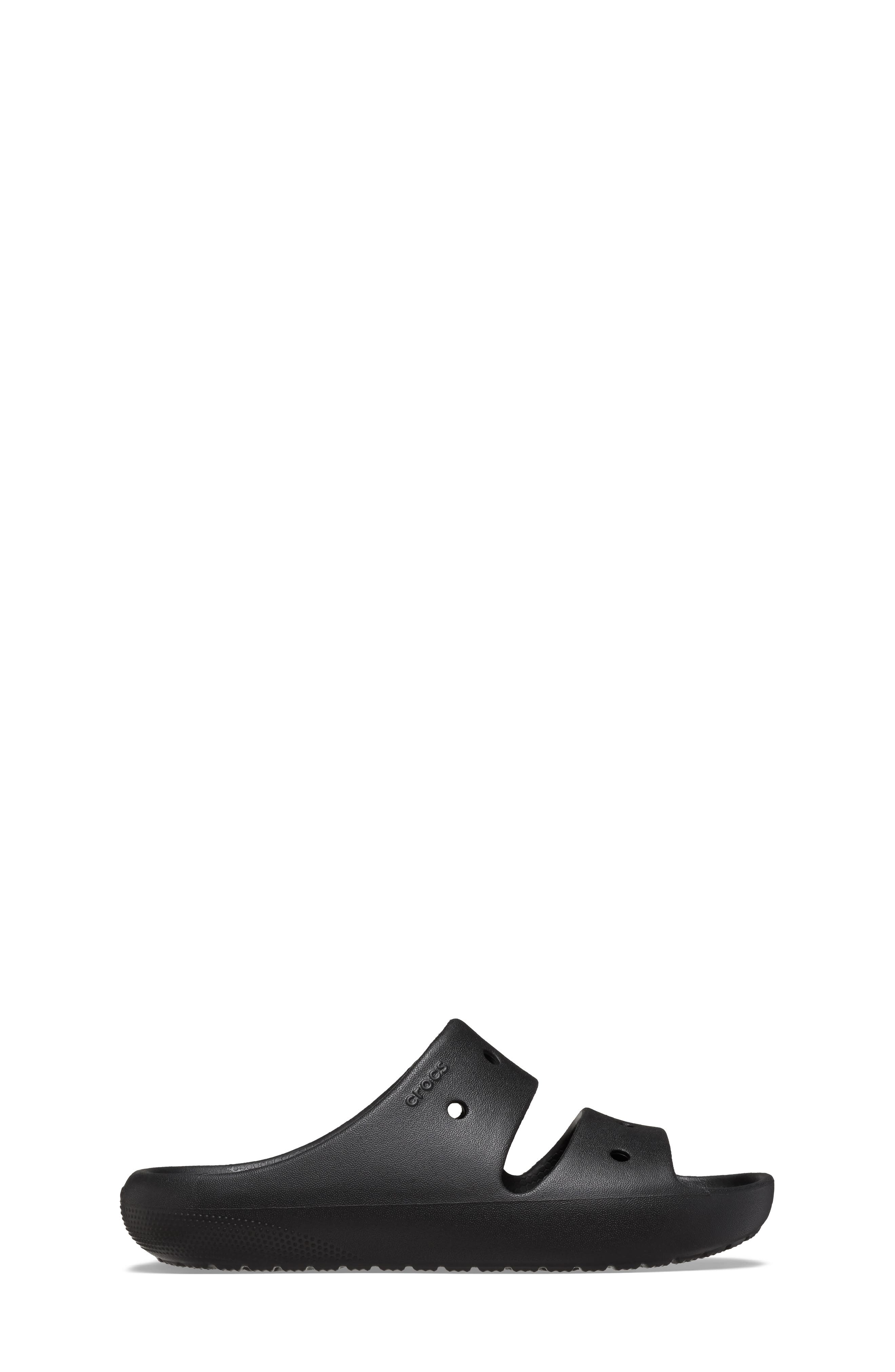 CROCS Kids' Double Strap Slide Sandal, Alternate, color, Black