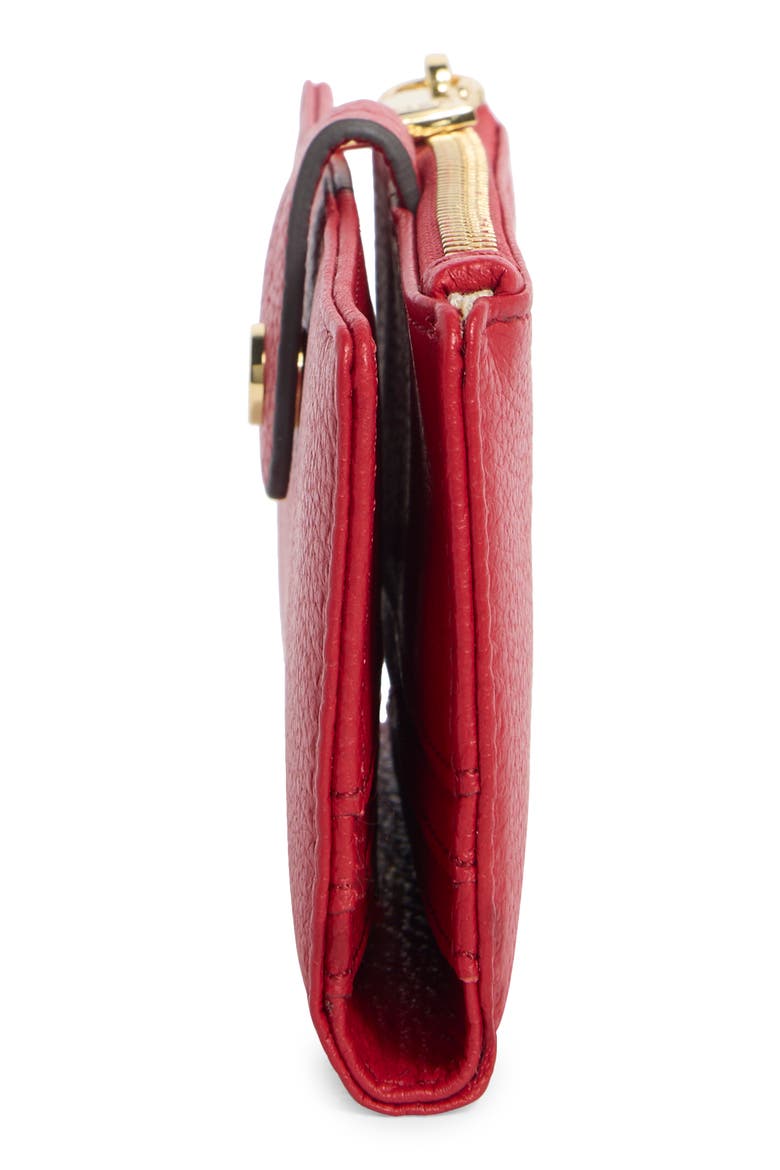 Viliant Slim Leather Wallet, Alternate, color, CRIMSON