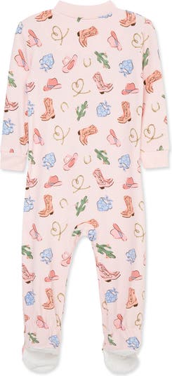 Cowgirl Stretch Viscose One-Piece Footed Pajamas