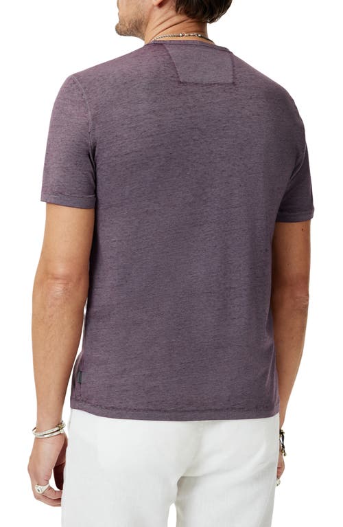 John Varvatos Bond Burnout Pocket T-shirt In Dry Lavender
