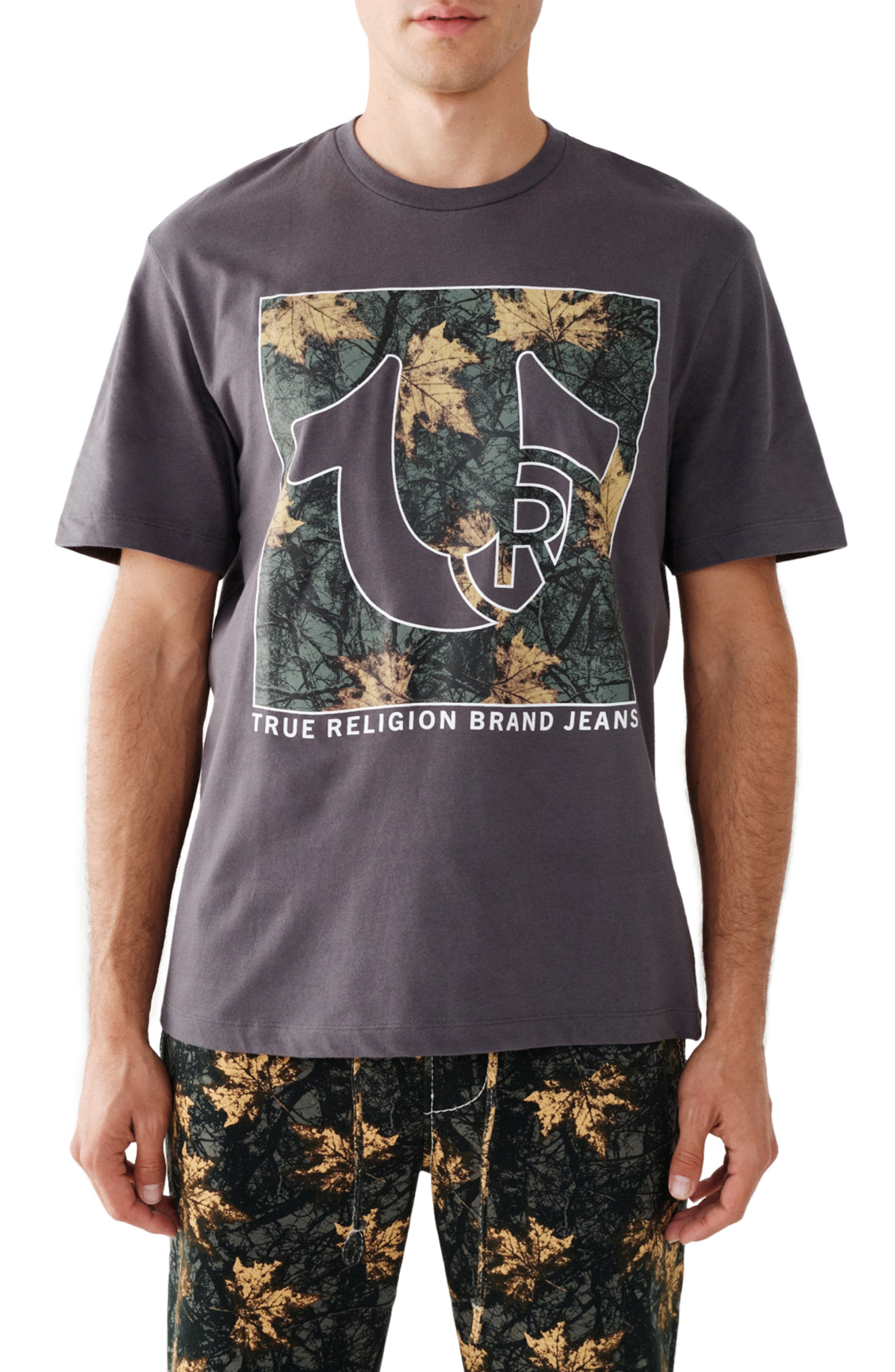 True Religion Leaftree Logo Relaxed Graphic Tee (Men) | Nordstrom