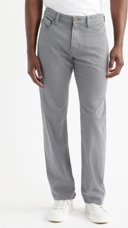 AG Protégé Classic Straight Leg Cotton & Linen Blend Pants