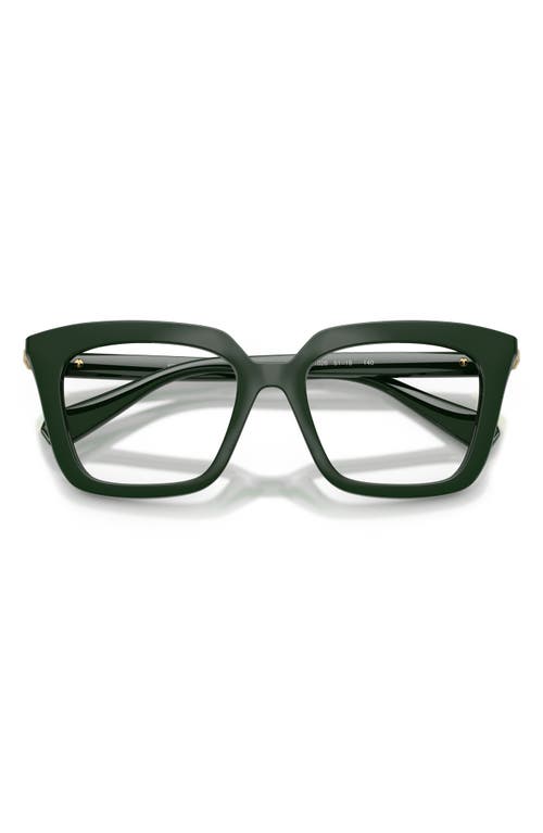 Swarovski 51mm Square Optical Glasses In Green