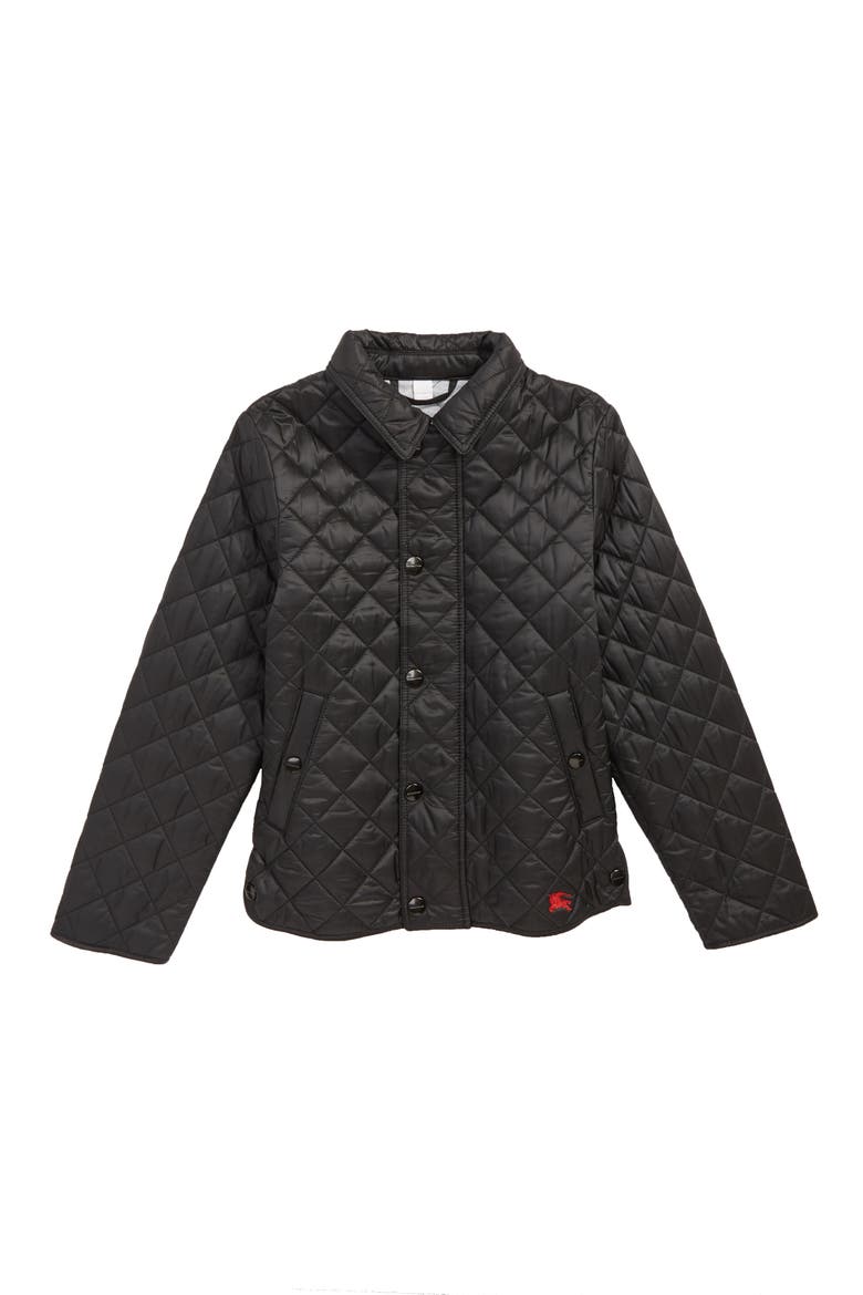 Lyle Diamond Quilted Jacket, Main, color, BLACK
