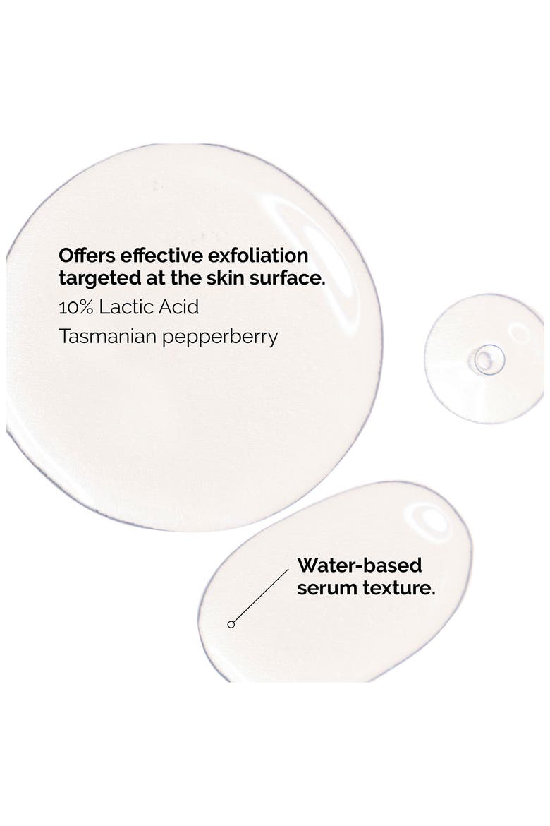 Lactic Acid 10% + HA 2% High-Strength Exfoliating Serum for Uneven Texture, Alternate, color, NO COLOR