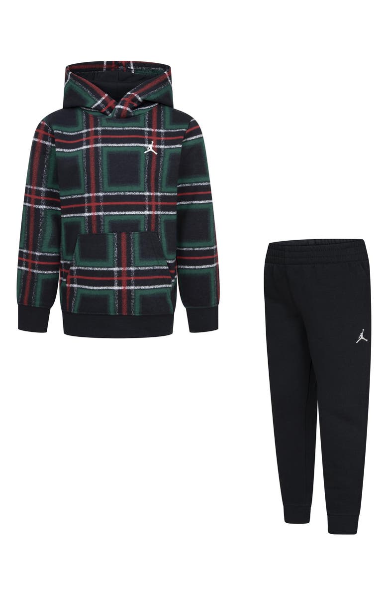 Jordan Kids' Brooklyn Fleece Essentials Holiday Hoodie & Joggers Set, Main, color,