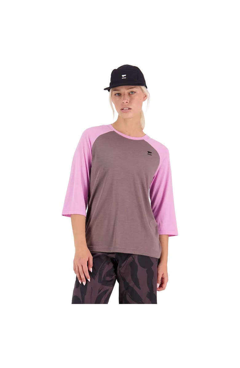 Mons Royale Tarn Merino Shift Raglan 3/4 Sleeve - Women's, Main, color, Pop Pink/Iron