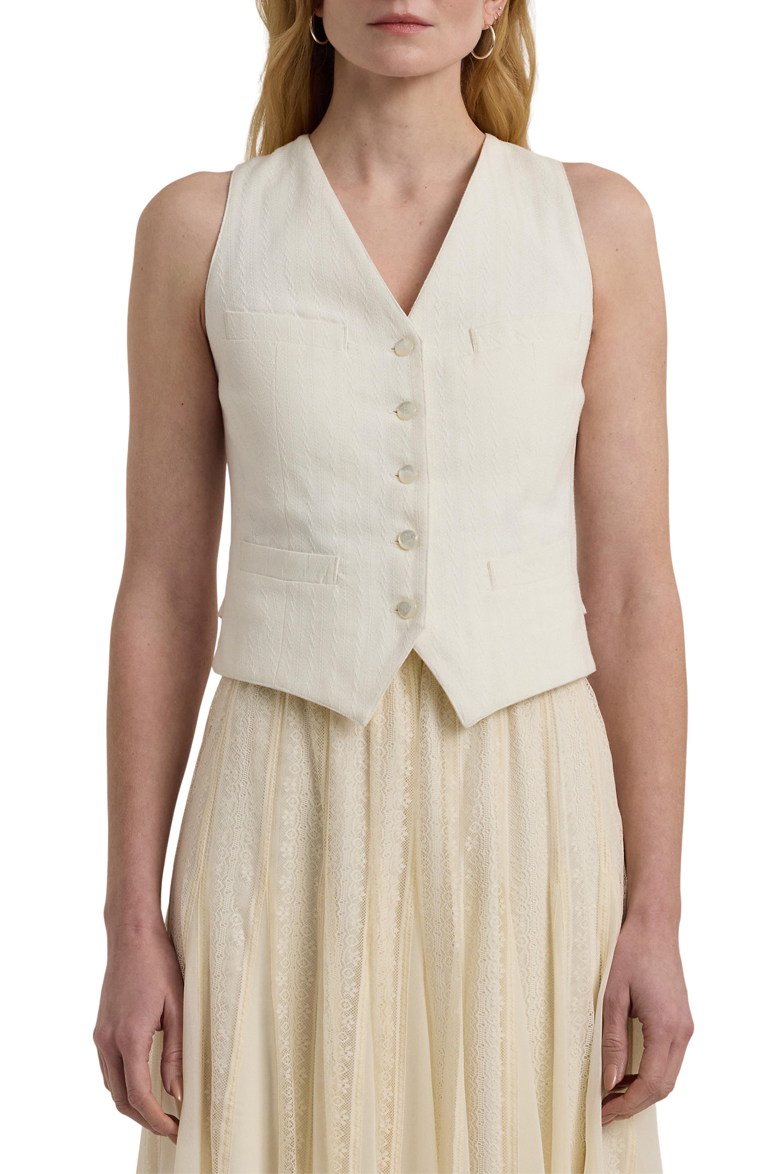 Lauren Ralph Lauren Cotton Canvas Vest