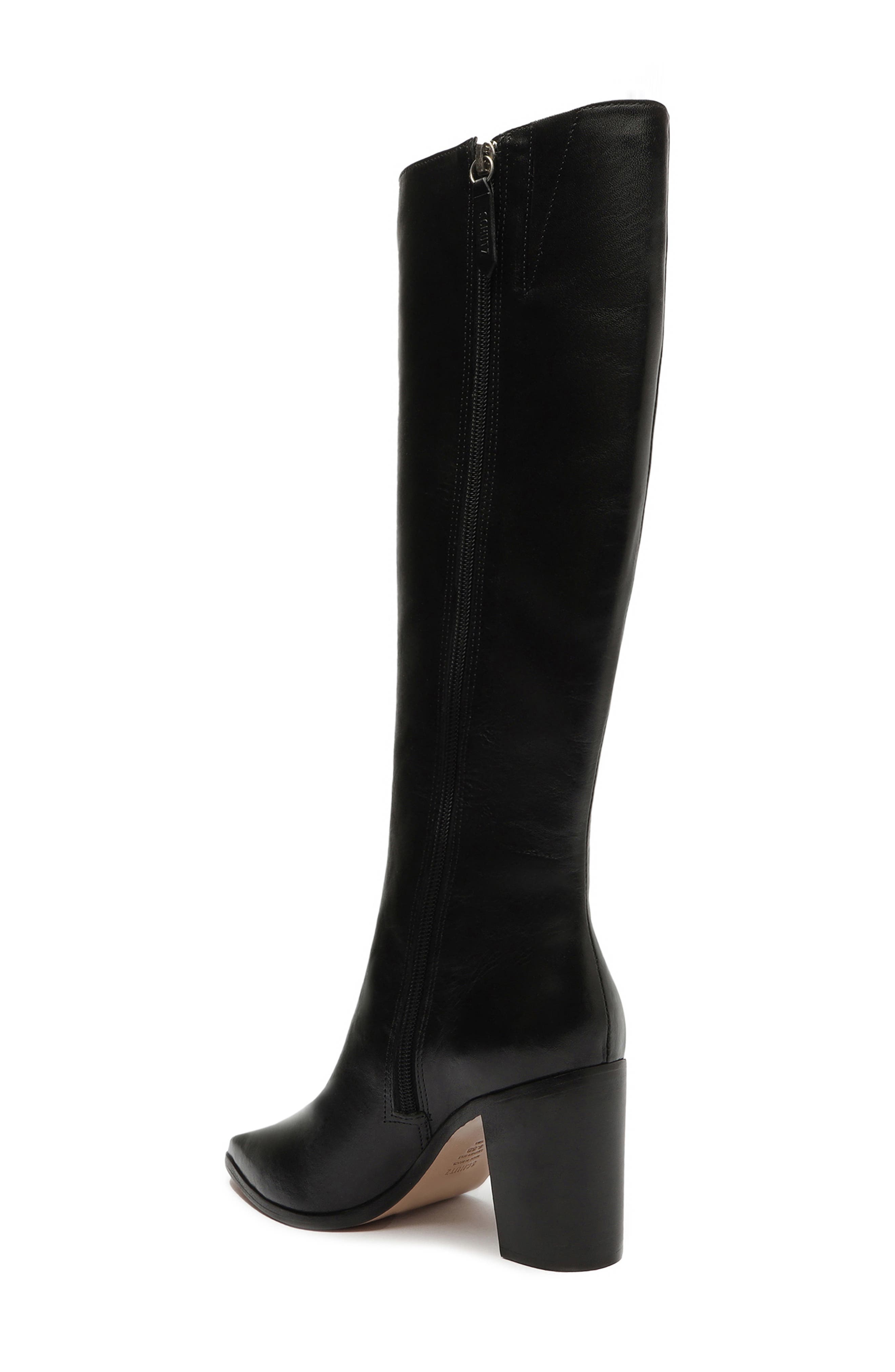 Schutz Mikki Up Block Heel Tall Boot, Alternate, color, 