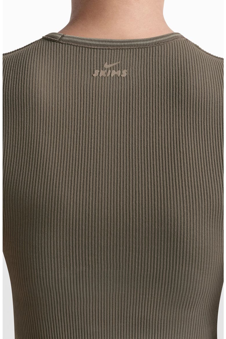 Ribbed Seamless T-Shirt, Alternate, color, DUSTY OAKMOSS/ DUNE