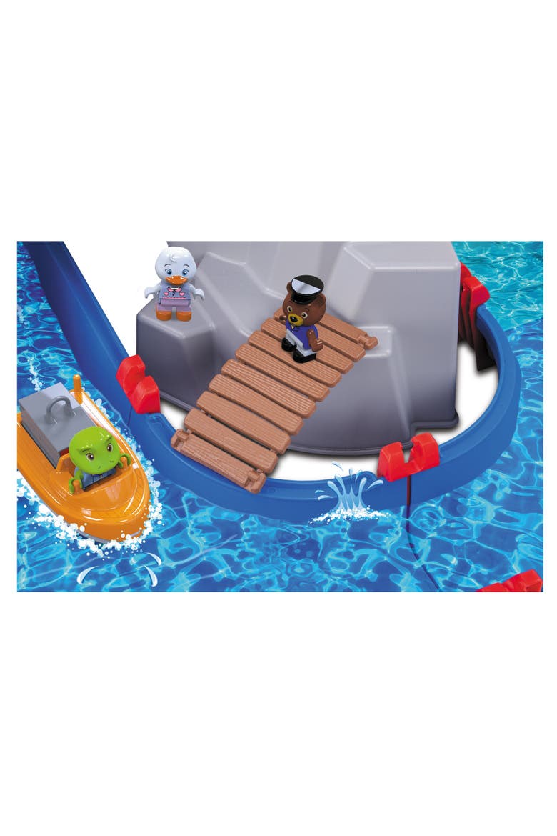 Aquaplay Mountain Lake Water Playset Blue Interactive Canal Toy Set, Alternate, color, Multicolored