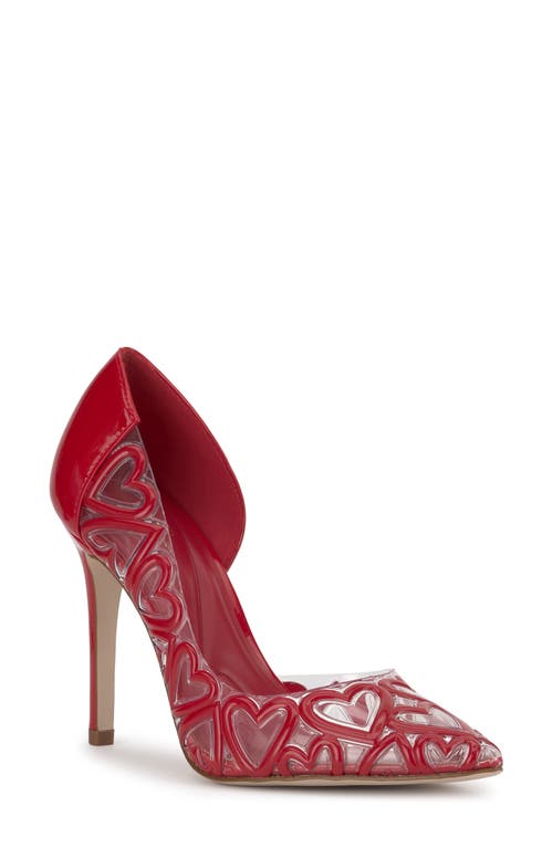 Jessica Simpson Palvin Half D'orsay Pointed Toe Pump In Multi