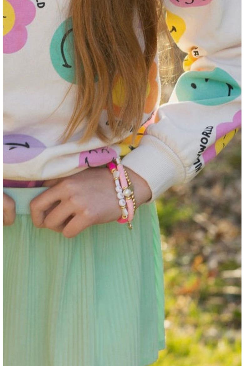 Love Girls' Bracelet Gift Set, Alternate, color, Pink
