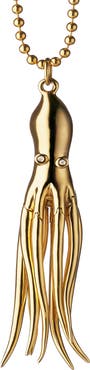Monica Rich Kosann Intuition 18k Gold Diamond Octopus Pendant Necklace