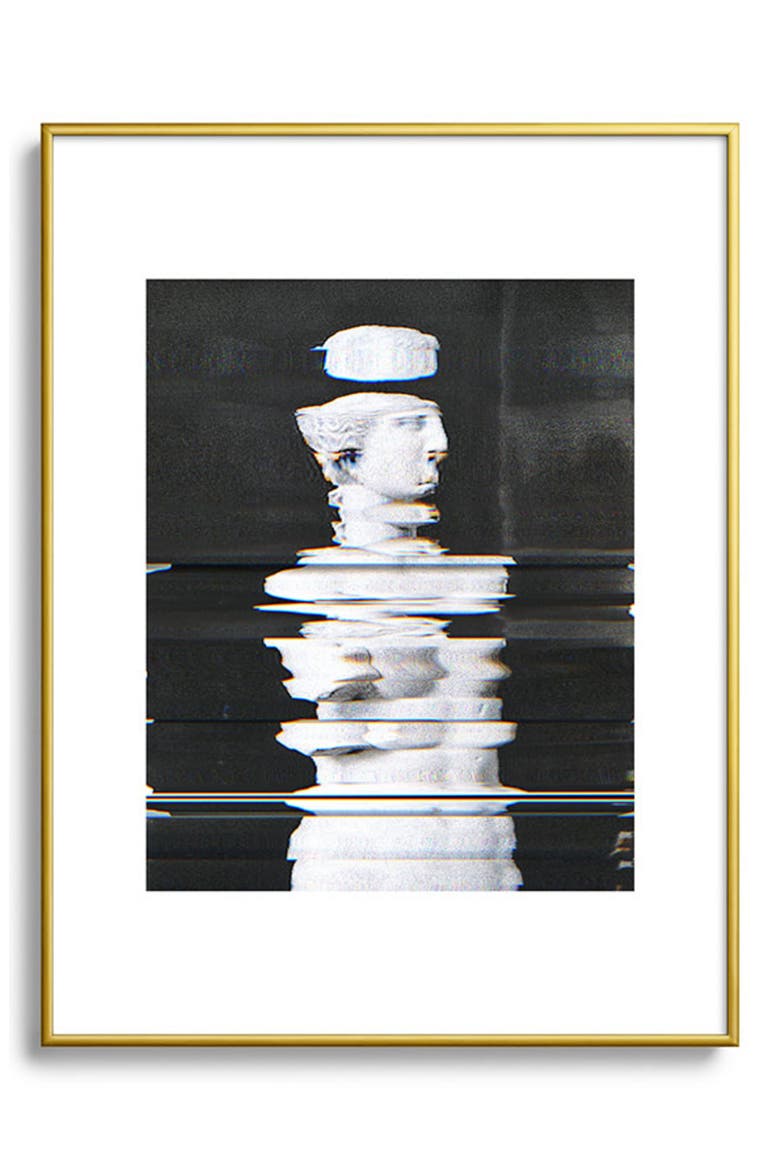Digitex Triacotine 16 Framed Art Print, Main, color, GOLDEN TONES