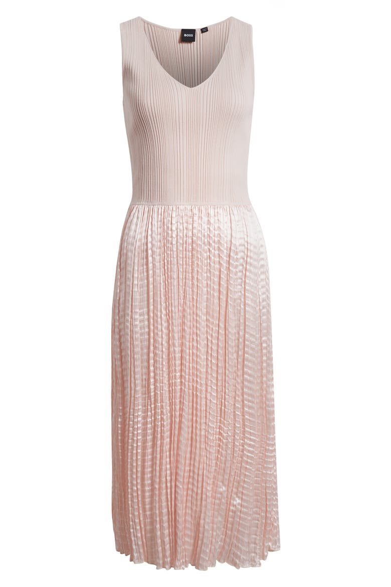 Fernani Mixed Media Dress, Alternate, color, CRYSTAL PINK