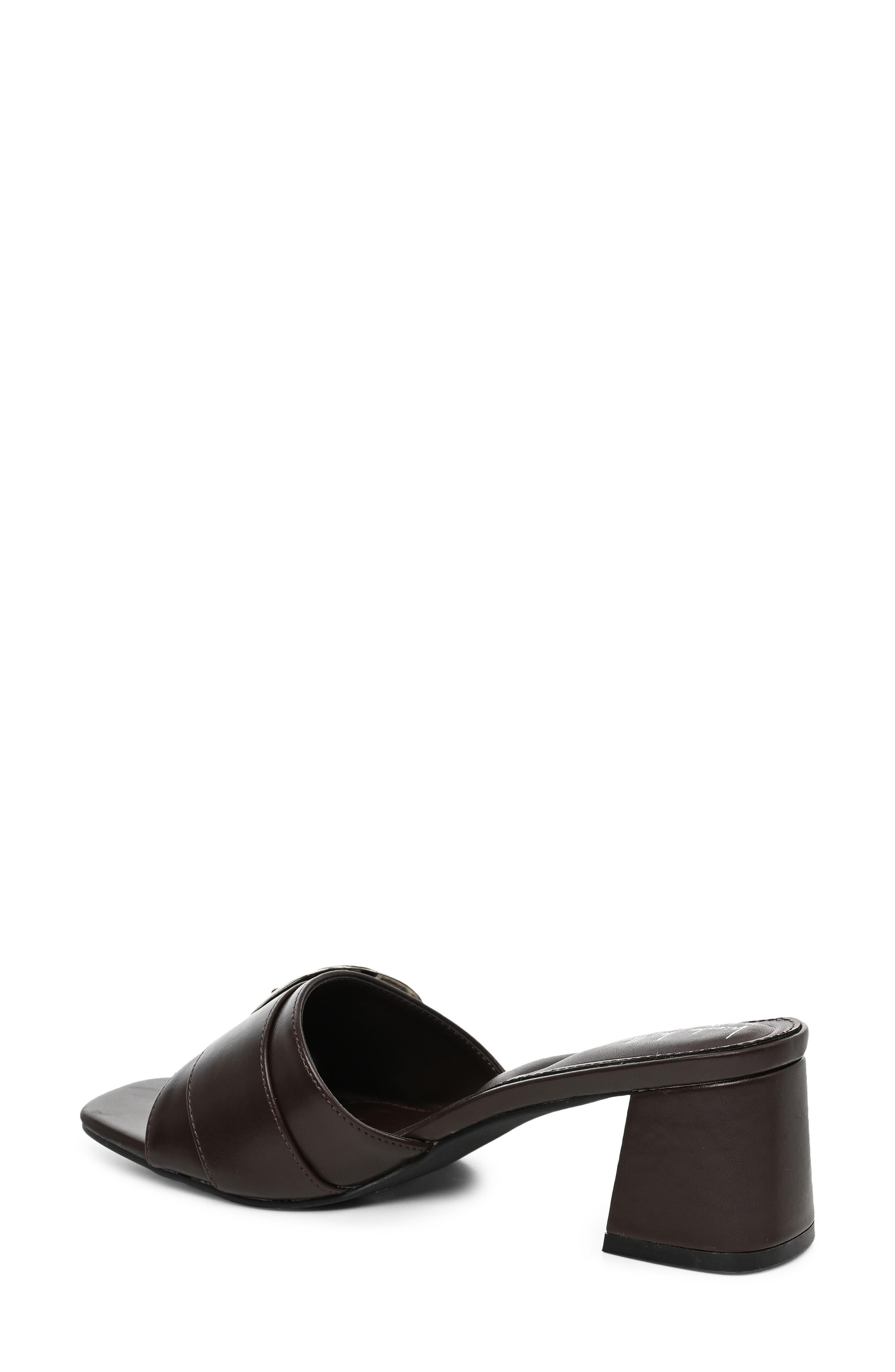 Buckle Slide Sandal, Alternate, color, CHOCOLATE