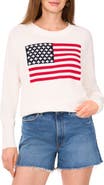 Vince Camuto Flag Graphic Sweater