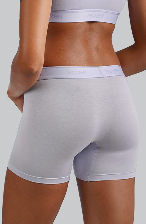 Woxer Baller Ultra-soft 5-inch Boxer Briefs In Purple